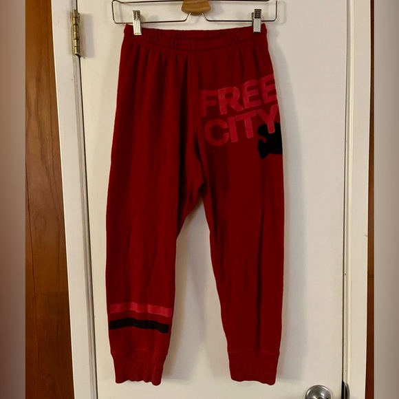 freecity Pants - Free City Red Joggers